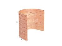 Chaise de salle à manger moderne avec structure en contreplaqué et design décontracté pour chambre et salon – Meubles d'usine en panneaux de bois modernes