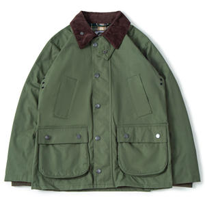 Veste coupe-vent britannique rétro vintage sculptée veste de chasse sans cire à col long en velours côtelé pour hommes - Product Image 6