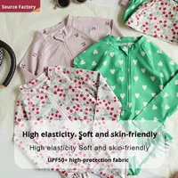 Maillot de bain une pièce résistant au chlore et aux rayons UV pour enfants, séchage rapide, pour bébés filles