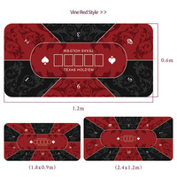 LW nouveau grand tapis de poker multi-jeux à sublimation 120*60*0.2cm tapis de poker à coutures durables fabrication en Chine