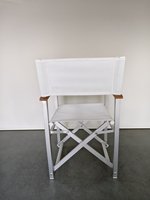 Chaises ModernTextilence pour l'extérieur, style nordique, chaise de directeur pour cour, chaise de jardin en aluminium imperméable, fauteuil de loisirs