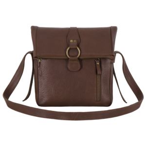 Bolso de Mano Personalizado de Cuero Genuino Nappa Marrón con Textura de Burbujas, Marca Privada, Proveedor Mayorista OEM, Estilo Punk Urbano - Product Image 1