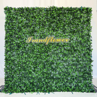 Mur de fleurs artificielles en soie faites à la main, roses blanches et verdure, pour décoration de mariage/Noël/événements – Nouveauté 2025, Vente Flash Usine