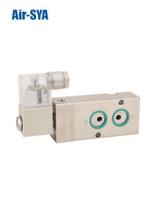 Air-SYA صمام ملف لولبي يعمل بوضعين صمام ثلاثي الاتجاهات من الفولاذ المقاوم للصدأ سهل التركيب مع أجزاء هوائية لتوصيل اللوحة - Product Image 2