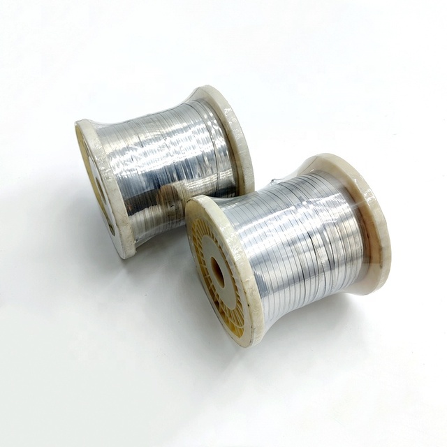 Ni80Cr20 nichrome 80 ribbon flat wire 0.2x2mm 0.2x3mm Cr20ni80 nichrome flat wire ribbon