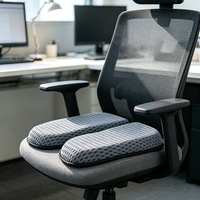 Coussin de chaise de bureau 4D en forme de U, respirant, en POE, confortable, soulagement de la sciatique, soutien du coccyx, anti-stress, coussin en POE pour le bureau