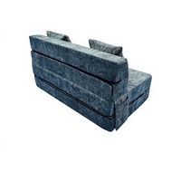 Canapé-lit carré moderne de luxe pliable et compressible, avec caractéristiques réglables et design durable, pour salon, centre commercial, hôtel, sans structure rigide