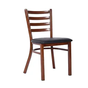 Chaises de Restaurant de café durables de Style nordique classique, siège de coussin, pieds en métal, chaises de salle à manger