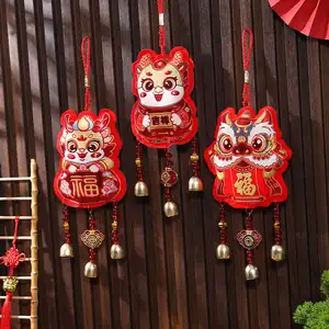 2024 Neujahr Drachenanhänger Chinesisches Neujahrsfest Neujahrsfest Chinesische Knoten-Schmuckdekoration
