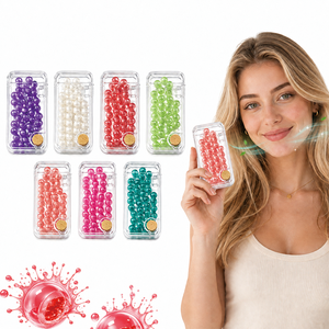 Chewing-gum éclatant Burst Gum, 7 saveurs, perles éclatantes codées par couleur, étui de poche, bonbons pour le bureau, les voyages et les occasions sociales - Product Image 1