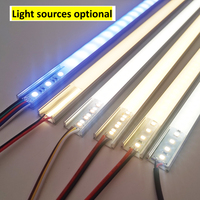 16*16mm sous les armoires de cuisine triangle V forme murale profilé en aluminium monté en coin led bande lumineuse rigide