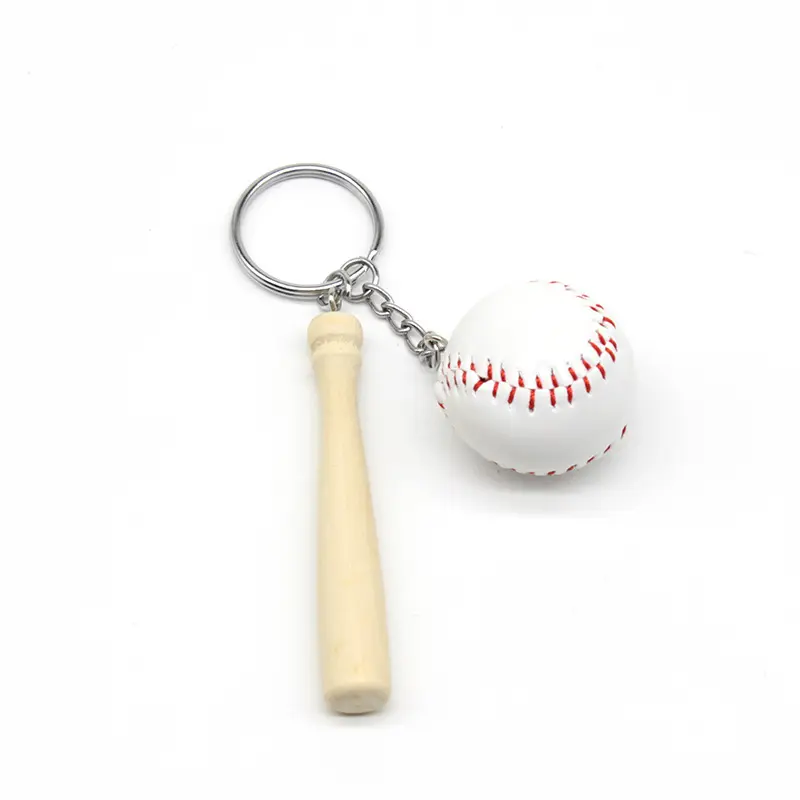 Unai Hot Porte-clés batte de baseball en bois Porte-clés porte-clés pour décoration
