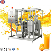 1000L RVS Fruit Sap Pasteurisatie Apparatuur Sap Drank Pasteuriseerder
