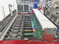 Mesin Pembuat Kantong Belanja Buah Bertumpuk Kalender Segel Bawah 5 Jalur Kecepatan Tinggi