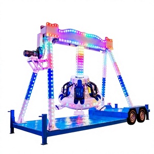 Manèges mobiles d'extérieur et d'intérieur pour parcs d'attractions, remorque mini en fibre de verre, attraction de fête foraine pour centre commercial, capacité 6 personnes - Product Image 1