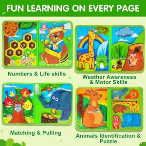 Libro de Fieltro de Nuevo Diseño, el Mejor Juguete Educativo de Viaje para Niños y Niñas, Regalo de Cumpleaños y Navidad - Product Image 4