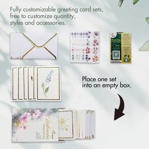 Biglietti di Natale Personalizzati con Lamina d'Oro e Buste, Cartoline di Lusso per Festività Natalizie e del Ringraziamento, Biglietti d'<span class=keywords><strong>Auguri</strong></span> con Migliori <span class=keywords><strong>Auguri</strong></span> - Product Image 6