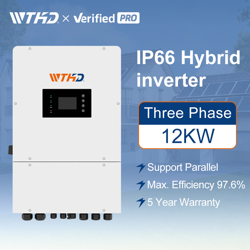 IP65 Low Voltage Three Phase 12kw Hybrid Solar Inverter 220V 230V 240V 12000W 12KVA Solar Hybrid Inverter