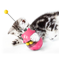 Nouveauté 2025 Pet-U Balle distributrice de nourriture pour chat en plastique ABS écologique moderne, jouet d'apprentissage et d'agitation, avec boîte colorée