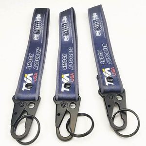 2022 Nylon Woven Keychain Clasp Webbing Buckle Hanging Carabiner Key Holder With Hook and Loop - Product Image 4