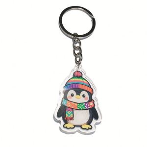 Llavero Acrílico Personalizado con Forma Cuadrada, Estilo Dibujos Animados para Niños, con Opciones de Arte Pintado a Mano y Fotos - Product Image 5