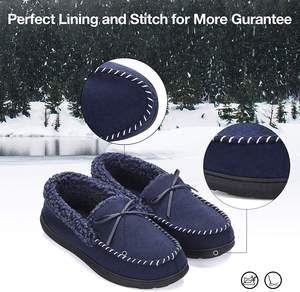 2024 nuovo Design da <span class=keywords><strong>uomo</strong></span> Memory Foam <span class=keywords><strong>pantofole</strong></span> da interno mocassino casa <span class=keywords><strong>pantofole</strong></span> da interno esterno calde <span class=keywords><strong>pantofole</strong></span> invernali - Product Image 3