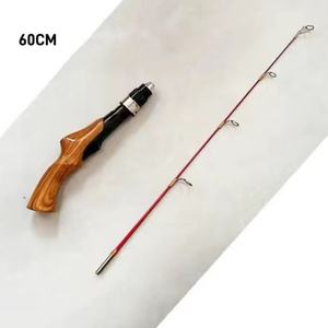 Caña de Pescar en Hielo Portátil de 50cm 60cm 70cm con Mango de <span class=keywords><strong>Madera</strong></span>, Caña de Pescar en Hielo con Mango de Corcho, en Existencia y Envío Rápido - Product Image 4