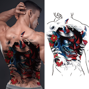 สติกเกอร์รอย<span class=keywords><strong>สัก</strong></span>ชั่วคราวแบบเต็มหลังปรับแต่งได้ศิลปะร่างกายปลอมที่สมจริงขนาดใหญ่สำหรับผู้ชายและผู้หญิงใช้งานและถอดออกได้ง่าย - Product Image 2