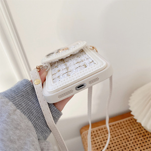 Cô Gái Thời Trang Crossbody Dây Đeo PU Leather Trường Hợp Với Khe Cắm Thẻ Chủ Điện Thoại Di Động Trường Hợp Đối Với <span class=keywords><strong>iPhone</strong></span> 15 - Product Image 6