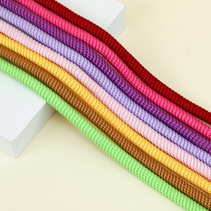 Cordones Redondos de Algodón Grueso de Color Personalizado para Zapatos <span class=keywords><strong>Dunk</strong></span>, Cordones Redondos de Hilo Más Grueso - Product Image 2