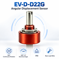 Sensor Perpindahan Sudut EV-D-D22G 340 0.5% IP65 Output Tegangan Analog Pemasangan Joystick Sakae FCP22 Vishay 534 Bourns