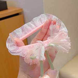 Serre-tête style princesse pour fille, élastique à cheveux pour <span class=keywords><strong>chignon</strong></span> ou queue de cheval - Product Image 4