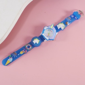 Montres à Main de Mode Personnalisées à Motif de Petite Fille de Dessin Animé, Mouvement à Quartz de Type Sportif, Analogiques Étanche <span class=keywords><strong>pour</strong></span> Enfants - Product Image 4