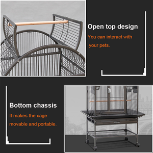 Wholesale <strong>Parrot</strong> <strong>Aviary</strong> Large Metal Bird Cage with Stand Birdhouse <strong>parrot</strong> cage - Product Image 6