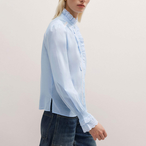 2025 estate nuovo Design <span class=keywords><strong>camicia</strong></span> da donna con bottoni a maniche lunghe da donna - Product Image 3