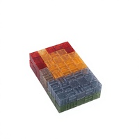Ensemble de 72 blocs de construction magnétiques STEM, tuiles de construction transparentes en forme de cube, jouet éducatif avec boîte de rangement