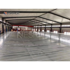 Paneles de plataforma de entresuelo de acero resistente más populares Estante de almacén industrial galvanizado para artículos de almacenamiento Estante de hierro - Product Image 3