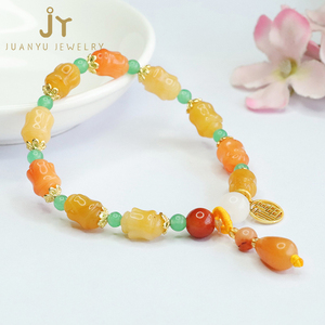 कीमती पत्थर के रत्न और जेड कंगन हल्के कंगन और सफेद रंग के कंगन - Product Image 4