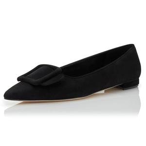 Eleganti <span class=keywords><strong>Ballerine</strong></span> Oversize con Fibbia in Camoscio, Punta Affusolata, Slip-on per Donne, Scarpe Classiche da Ufficio, Vendita all'Ingrosso OEM ODM - Product Image 5