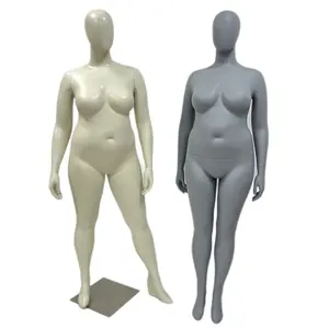 热卖肥胖女性人体模型加大码女性玻璃纤维人体模型女性白色身体风格时间站立颜色支撑功能