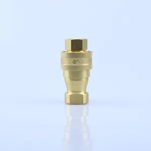 KZD 1/4-2 Inches ISO7241-B Brass Hydraulic Quick Thread Coupler