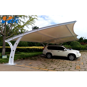 Stazione degli autobus capannone deposito biciclette officina casa prefabbricata Carport moderno <span class=keywords><strong>Garage</strong></span> in metallo per esterni auto struttura in acciaio 4s autosalone - Product Image 1