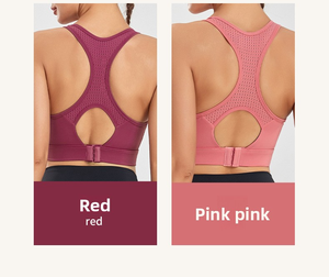 Soutien-gorge de sport sans fil pour femme, type gilet, avec bonnets moulés, bretelles fixes et fermeture dorsale, idéal pour la gym et la course à pied - Vente en gros - Product Image 5