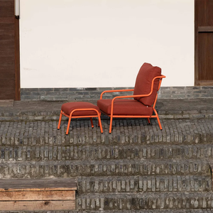 Ensemble de 2 chaises de <span class=keywords><strong>jardin</strong></span> modernes à cadre en aluminium à bas <span class=keywords><strong>prix</strong></span> du fabricant-pour la maison, l'hôtel ou l'entrée - Product Image 2