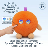 Juguete de Peluche Interactivo Inteligente con IA ChatGPT, Color Naranja Vibrante, para Contar Historias para Dormir, con Más de 60 Idiomas, Peluche Personalizable con USB-C, Cuteyeah
