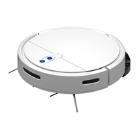 Robot aspirateur D3 avec réservoir d'eau, contrôle par application WIFI, aspiration, balayage, nettoyage, 3-en-1, anti-chute, pour la maison et le bureau