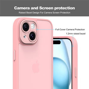 Cover Traslucida per <span class=keywords><strong>iPhone</strong></span> 15/15 Pro/15 Pro Max, Custodia Opaca con Protezione per Obiettivo Fotocamera - Product Image 4