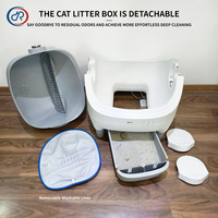 OKKPETS Großhandel Smart Cat Katzen toilette MiniF-Serie Open Top Automatische selbst reinigende leise Roboter-Katzen toilette