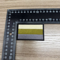 Écusson rectangle double face personnalisé en sergé avec crochet et boucle pour drapeau allemand