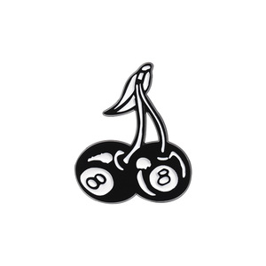 Insigne de <span class=keywords><strong>fille</strong></span> sexy de style gothique épingles de boule de bowling cerise - Product Image 5
